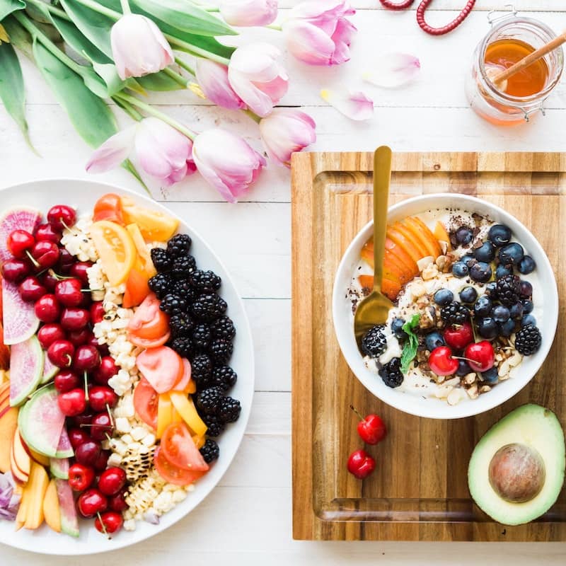 photo of beautifully arrenged food